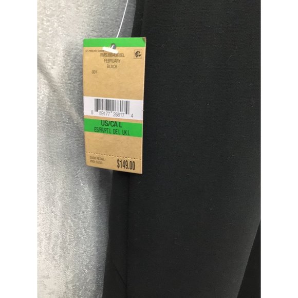 Rachel Rachel Roy Women's Sleeveless Button Front Dress NWT Large Black - Picture 4 of 11